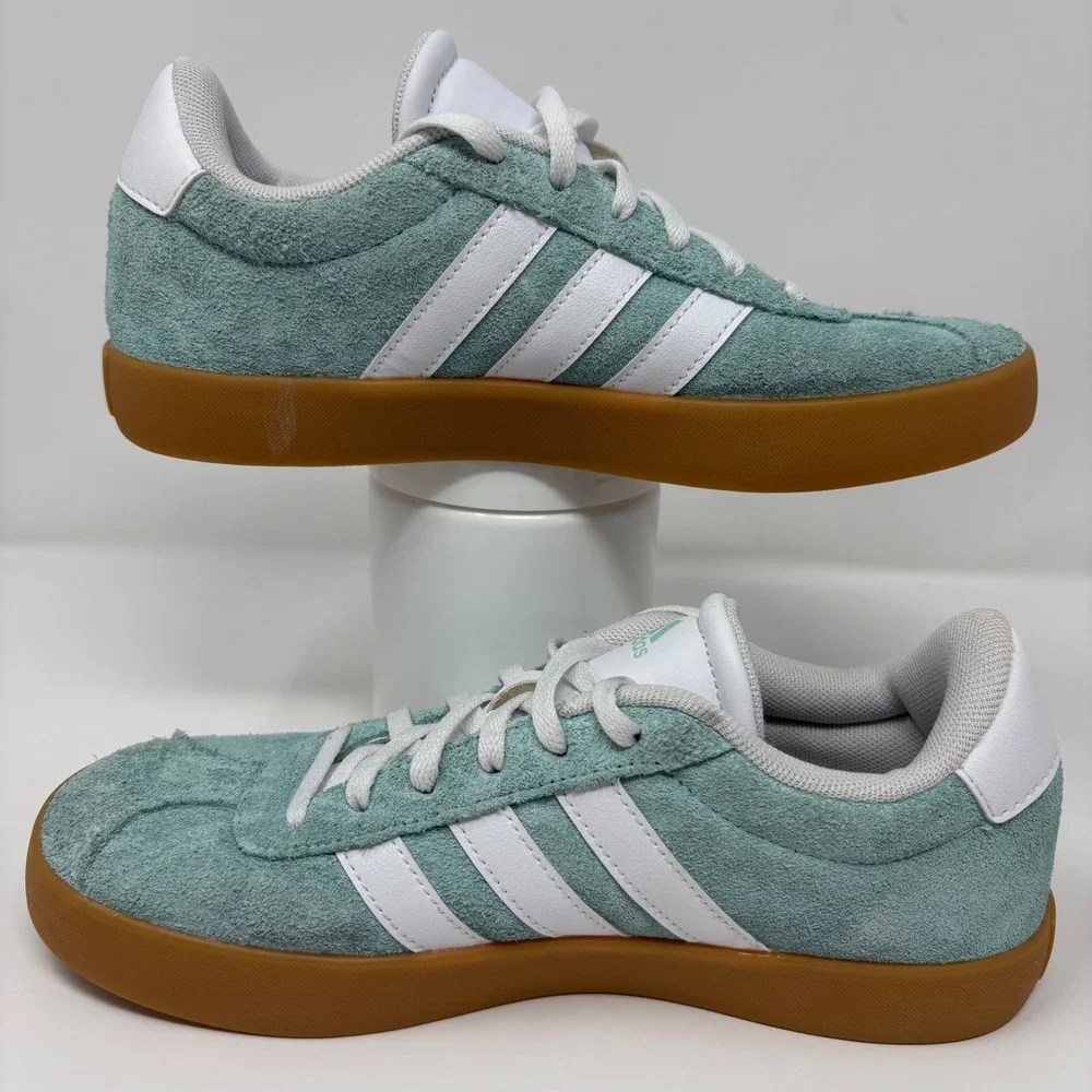 Adidas VL Court 3.0 Men's Size 4 Women's 5 Mint Green Shoes Sneakers